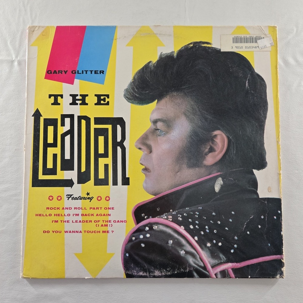 Gary Glitter The Leader 1984 Epic 5E 39299 Glam Rock Vinyl LP Record VG Tested